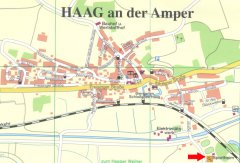 Grossansicht in neuem Fenster: Tennisplatz Haag Lageplan Grossansicht in neuem Fenster: Tennisplatz Haag Lageplan