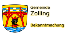 Bekanntmachung Zolling