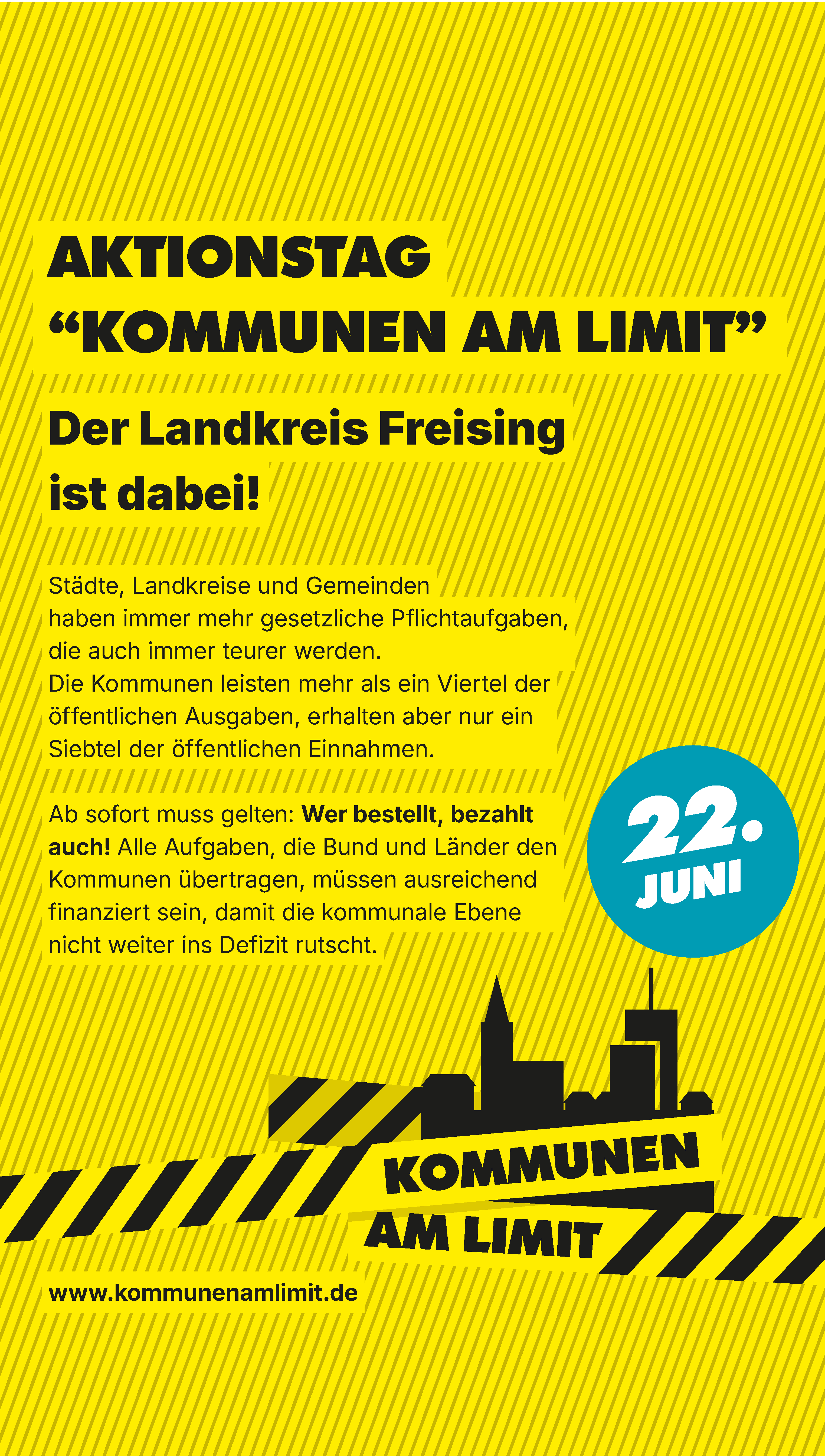 Aktion "Kommunen am Limit" Der Landkreis Freising ist dabei!